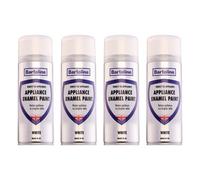 4X Bartoline Appliance Enamel Paint White Fridges Freezers Colour Restorer 400Ml