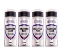 4X Bartoline Chalkboard Paint Black All Surface Doors Walls Furniture 400Ml