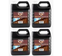 4X Bartoline Dark Brown Matt Creocote Wood Treatment 4L
