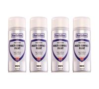 4X Bartoline Direct To Rust Multi-Surface Paint White Protective Coating 400Ml