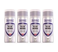 4X Bartoline Filler Primer Quick Drying Plastic Metal Wood Adhesion Grey 400Ml