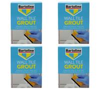 4X Bartoline Fix Grout Wall Tile Powder Fully Waterproof Cement-Based White 2Kg