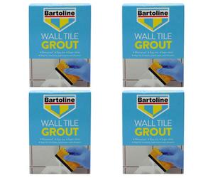 4X Bartoline Fix Grout Wall Tile Powder Fully Waterproof Cement-Based White 2Kg