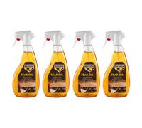 4X Bartoline Teak Oil Wood Furniture Sealer Protector Exterior Interior 500Ml