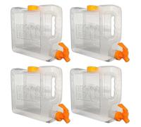 4x Beverage Dispenser with Tap 3.5l Dispenser for Cold Drinks Water Canister