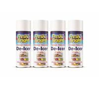 4X BH Fresh & Bright Fridge & Freezer De-Icer Spray 200ml - Pack of 4 | Clears Ice Quickly | Fast Defrost Aerosol for Freezer Compartments