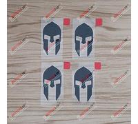 4X Black 5.1cm Spartan Sparta Decal Sticker Car Vinyl Molon Labe Style A
