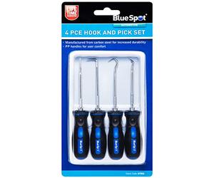 4X BlueSpot Professional Pick & Hook Probe Set | O Ring | Automotive | Car Seal Remover | Garage | Workshop | Equipment | Heavy Duty | Mechanics | Engine | Hand Tools | DIY | UK Free P&P