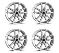 4x Borbet rims alloy rims W 6.5x16 ET48 5x112 crystal silver compatible with Ford Transit