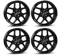 4x Borbet rims alloy rims Y 6.5x16 ET32 5x114,3 black glossy compatible with Mercedes Citan Tourer Citan T