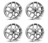4x Borbet rims alloy rims Y 7x16 ET48 5x114,3 crystal silver compatible with Nissan Juke Pulsar