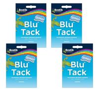 4x Bostik Blu Tack Original Reusable Adhesive Pack Home Office DIY Use BluHacks Smart Adhesives Alternative to Pins & Tape 60g