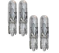 4x BULB 12V 1.2W T5 W2x4.6D WEDGE CAR INSTRUMENT PANEL LIGHT DASHBOARD INTERIOR