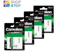 4x Camelion 3R12 4.5V Super Heavy Duty Zinc Carbon Batteries Long Life