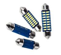 4x Car Reading Light, Riloer LED Interior Lighting Reading Decoding Lamp,car interior light reading decoding light, White(31mm)