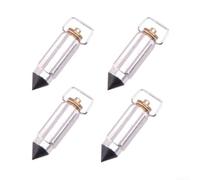4x Carburetor Float Valve Needle Set for Suzuki DR250S DR350SE VX800 VZ800 Precision Fit Carb Repair Kit 1.5cm Silver