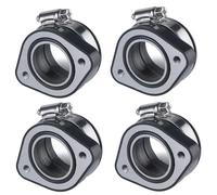4X Carburetor Intake Pipe Adapter Boot Flange Manifold 32mm Diameter For PWK 24 26 28 30mm PE VM24 48mm Screw