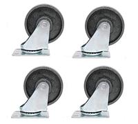 4X Caster Wheels,Swivel Castor Wheel,Heavy Duty Castors,3/4 inch,The Caster has a Capacity of 700kg(1543 lbs) (Brake 3inch)