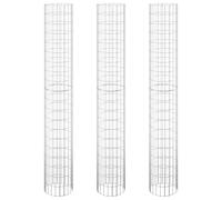 4x Circular Gabion Raised Beds Planter Basket Flower Pot Multi Sizes vidaXL