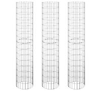 (? 30 x 150 cm (3 pcs)) vidaXL 4x Circular Gabion Raised Beds Planter Basket Flower Pot Multi Sizes