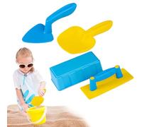 4X Clay Mold Set Sand Brick Maker Kids Beach Tools Shovels Sand Spades Construction Toys Snow Play Set, Outdoor Games for Kids Toddler Summer Camping Travel Backyard Games