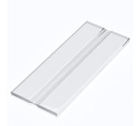 4X Clear 100mm Low Profile Flexible Living Hinges, Continuous Acrylic Plastic Hinges