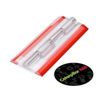 4X Clear Acrylic Piano Hinges 100mm - Self-Adhesive, No Glue Required, Transparent Plastic