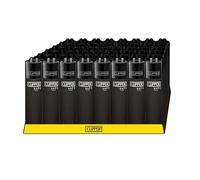 4X Clipper Lighter Soft Black Lighters Multipack - Refillable & Reusable Clipper Lighters Multipack & Clipper Lighter Set