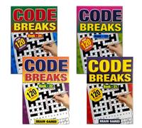 4x Code Breaks Jumbo Puzzle Book - Assorted Books, Crosswords