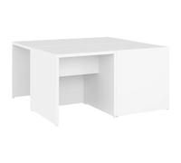 vidaXL Coffee Tables 4 pcs White 33x33x33 cm Engineered Wood