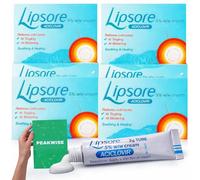 4X Cold Sore Cream 5% Fast Acting Cold Sore Care for Lips & Mouth Area, Helps Reduce Discomfort & Visibility, Includes Cold Sore Care & Prevention Guide, Value Pack for Daily Lip Care