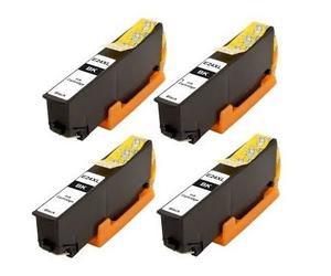 4x Compatible T2431 BLACK, EPSON 24XL High Capacity XL Ink Cartridges For EPSON Expression Premium XP-750, XP-850 Inkjet Printers FOR 24 (ELEPHANT) SERIES. With chip installed and will show ink levels. 12ml EACH