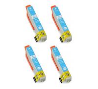 4x Compatible T2435 LIGHT CYAN, EPSON 24XL High Capacity XL Ink Cartridges for Epson Expression Premium XP-750, XP-850. Replace the (ELEPHANT) 24 SERIES. 12ml each