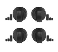 4x Control Knobs & Adapters To Fit Universal Cooker Oven