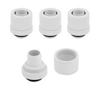 4x Corsair 10/13mm ID/OD Hydro X Series XF Softline Compression Fittings, White,