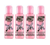 4x Crazy Color Semi Permanent Hair Dye Ice Mauve - 100ml
