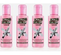 4x Crazy Color Semi Permanent Hair Dye Platinum - 100ml