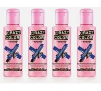 4x Crazy Color Semi Permanent Hair Dye Sapphire - 100ml