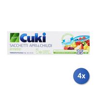 4X Cuki Freezer Bags Box Open And Close 20X15 15 Bags 1 Package