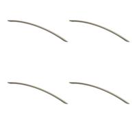4x Curved Bow Cabinet Pull Handle 372 x 10mm 320mm Fixing Centres Satin Nickel