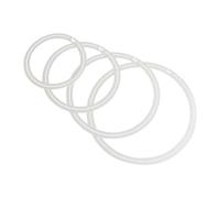 4x Dampening Drum Mute Rings Instrument Accessory Practical Snare Drum | Easy to install,reduces drum resonance,durable material,decorative,suitable for drummers,package includes 4 rings