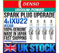 4x DENSO IXU22 IRIDIUM SPARK PLUGS FOR BMW K1200 GT LT RS, R1100R R1200R