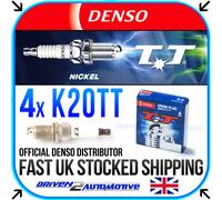 4x DENSO K20TT NICKEL TT SPARK PLUGS FOR CHEVROLET AVEO Hatchback 1.2 03.11-