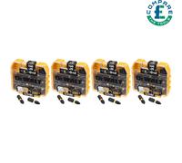 4x DeWalt DT70555T Extreme FLEXTORQ 25pc Set PH2 25mm in Small Bulk Storage Case