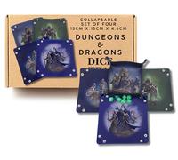 4x Dice Rolling Tray | Dice Tray Set | Folding Trays set of 4 | DnD Gifts