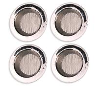 4x Drain Sieve Fine Kitchen, Shower Hair Strainer Stainless Spülbeckensieb Basin