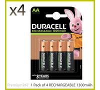 Duracell 4 LR06 1300mAh Rechargeable battery Nickel-Metal Hydride (NiMH)