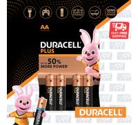4x DURACELL AA Plus Power Alkaline Batteries DURALOCK LR6 MN1500 Longest Expiry