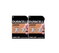 4X Duracell Cr 2450 Lithium (2 Blister Packs of 2 Batteries) 4 Batteries