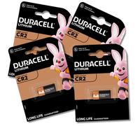 4x DURACELL CR2 Batteries 3V Lithium High Power DLCR2 ELCR2 EXPIRY 03/2034